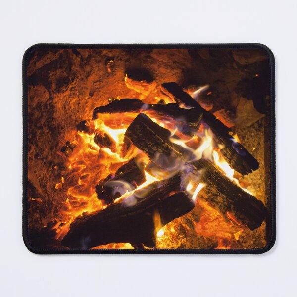Item preview, Fire and glowing coals designed and sold by Tim McGuire Fine Art.
