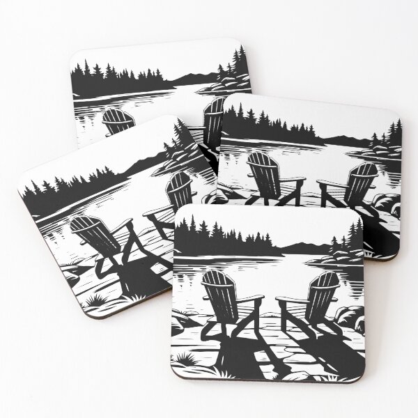 Item preview, Adirondack Mountain View State Park Chair Lake Trail Camping Cabin designed and sold by inkoutninja.