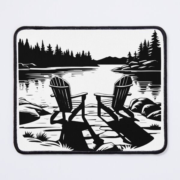 Item preview, Adirondack Mountain View State Park Chair Lake Trail Camping Cabin designed and sold by inkoutninja.