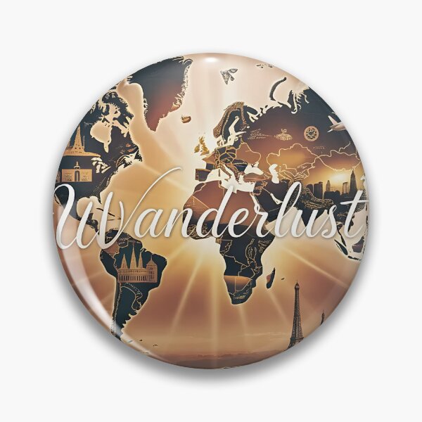 Item preview, Wanderlust – Artistic World Map Design designed and sold by TeesHearts100.