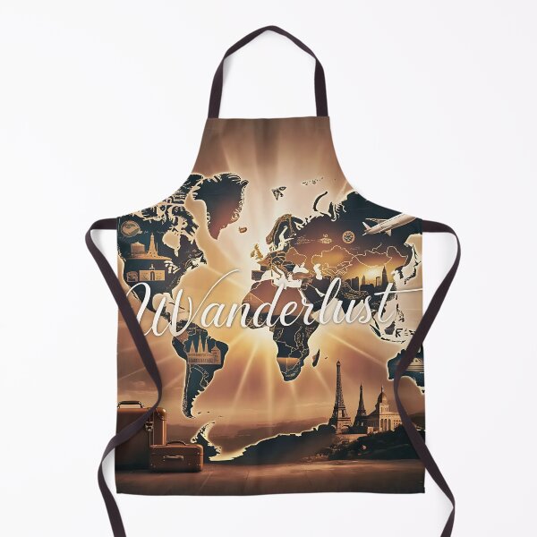 Item preview, Wanderlust – Artistic World Map Design designed and sold by TeesHearts100.