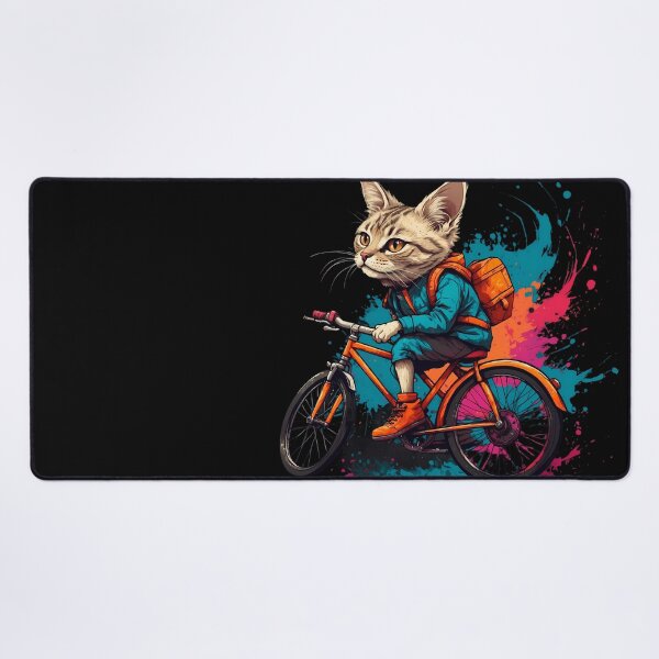 Item preview, shorthair cat on a bike designed and sold by Furrifico.