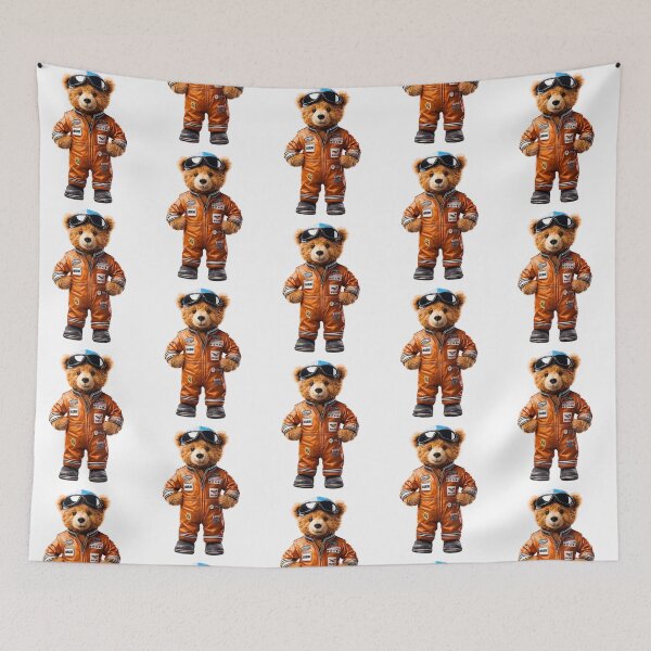 Item preview, Funny Racecar Teddy Bear - Cute Plush Driver Design designed and sold by Fredster1966.