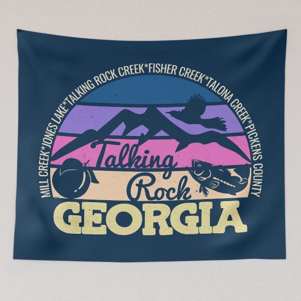 Item preview, Talking Rock Georgia Sunset Retro Vintage Local Pride Logo designed and sold by CRHPOD20.