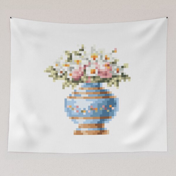 Item preview, Pixel Art : Flower Pot_No.4 designed and sold by RelaxWild.