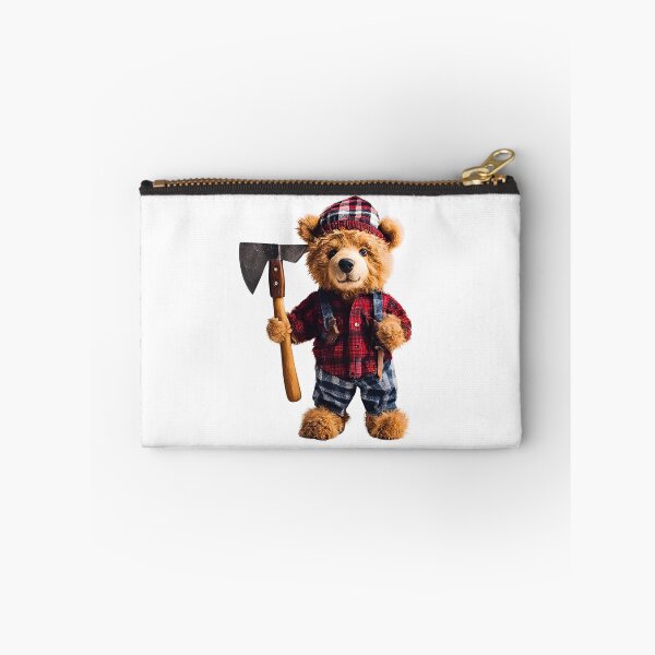 Item preview, Funny Lumberjack Teddy Bear - Cute Plush with Axe Design designed and sold by Fredster1966.