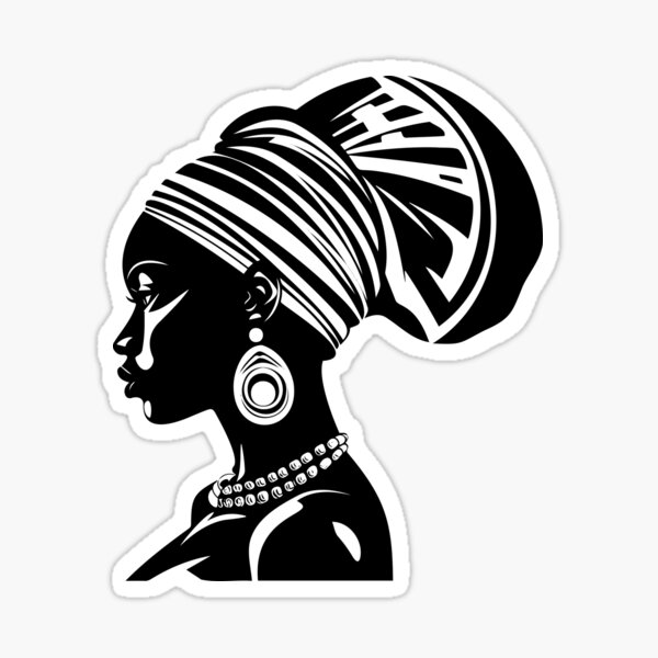 Item preview, African Black Woman Afro-Caribbean American Female Nigerian Congo designed and sold by inkoutninja.