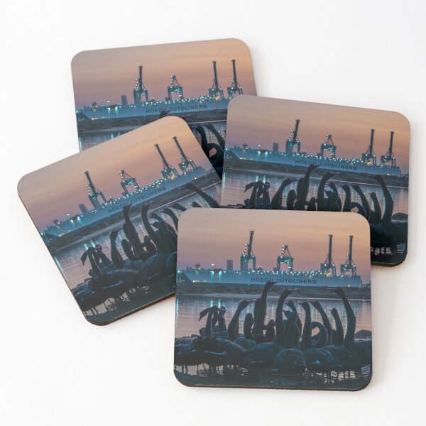 Item preview, Swans Drinking, Williamstown designed and sold by Kate Powick.