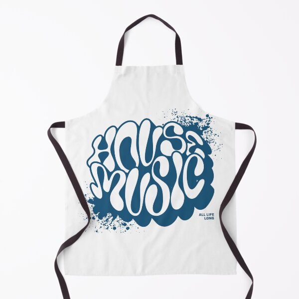 Item preview, HOUSE MUSIC - Trippy Font Splash (dark blue) designed and sold by Discothreadz.