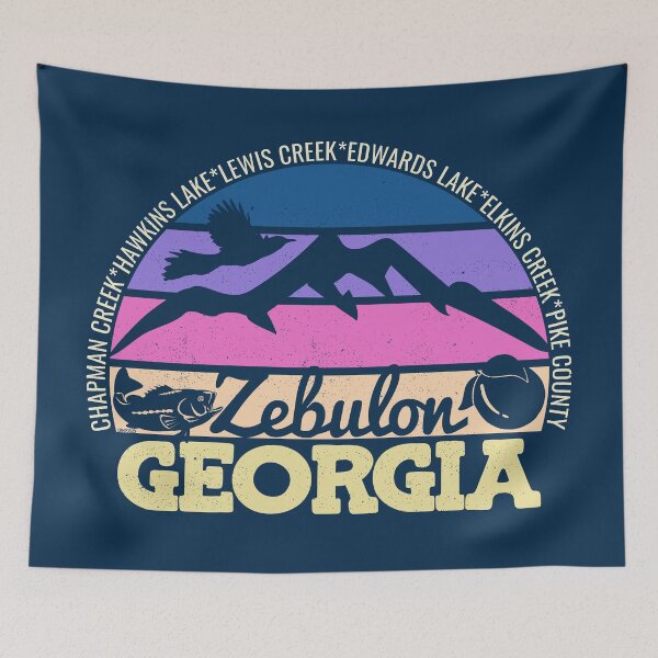 Item preview, Zebulon Georgia Sunset Retro Vintage Local Pride Logo designed and sold by CRHPOD20.