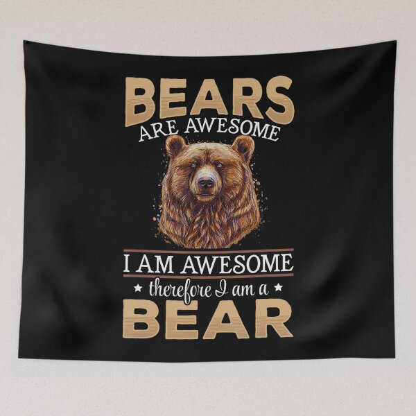 Item preview, Brown Bear Animals Bears Are Awesome designed and sold by GiggleStudio.