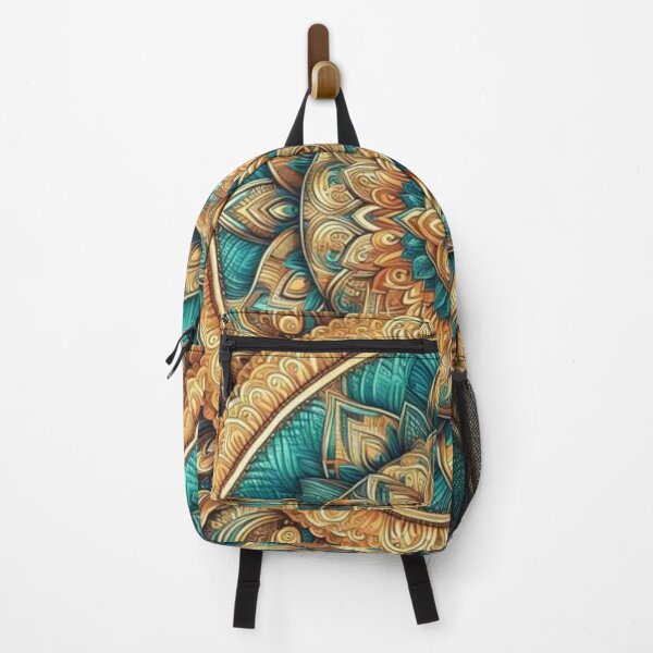 Item preview, A Vibrant Mandala With Intricate Patterns In Shades Of Gold Art designed and sold by IrsathThaslima.