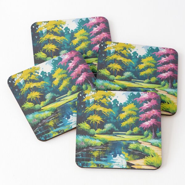 Item preview, landscape, forest, mountains, autumn, designed and sold by DonnaBlankaArt.