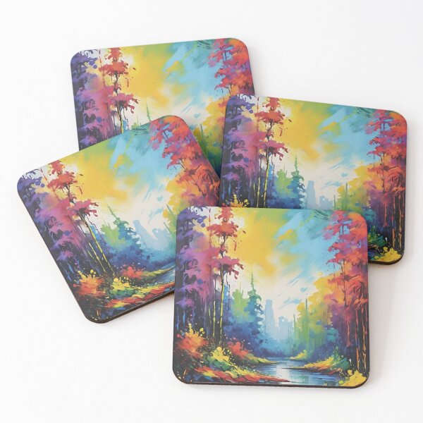 Item preview, landscape, forest, mountains, autumn, designed and sold by DonnaBlankaArt.