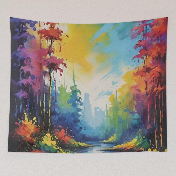 Item preview, landscape, forest, mountains, autumn, designed and sold by DonnaBlankaArt.