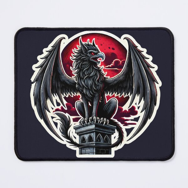 Item preview, Vampire Griffin with Shadows and Moonlit Mist Sticker designed and sold by ColorStudioArt.