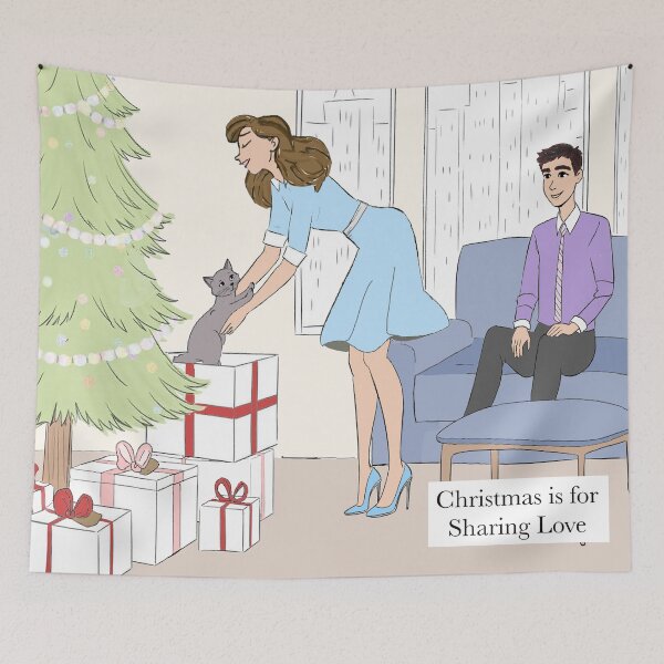 Item preview, Christmas is for Sharing Love designed and sold by FunandWhimsy.