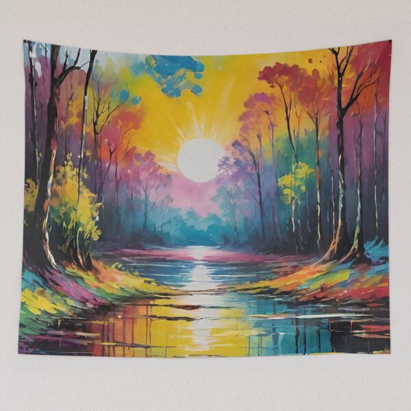 Item preview, landscape, forest, mountains, autumn, designed and sold by DonnaBlankaArt.