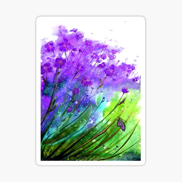 Item preview, Purple Flower Blaze designed and sold by Linda Callaghan.