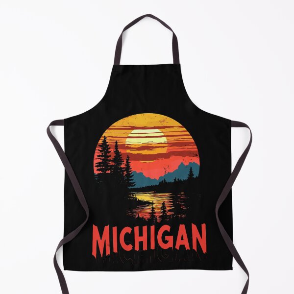 Artikelvorschau, Wunderschönes Michigan Sunset Grafikdruck Unisex T-Shirt für Naturliebhaber entworfen und verkauft von ThreadQuirk.