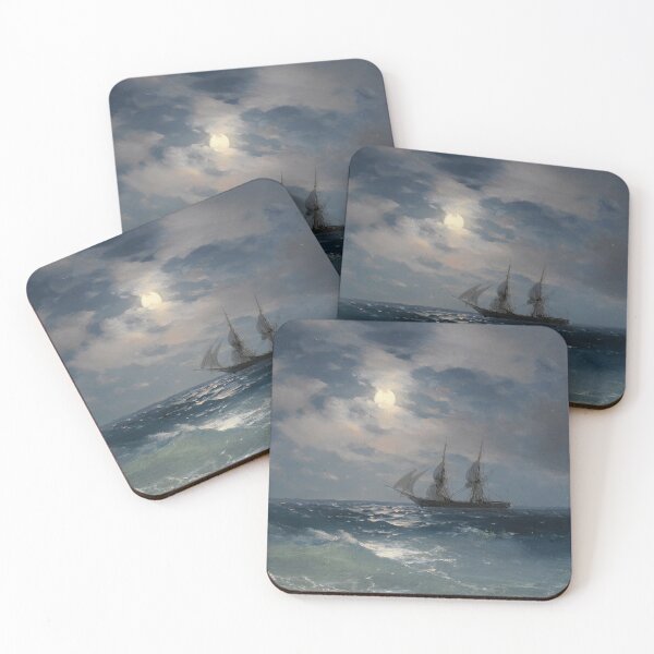 Item preview, The Brig Mercury In Moonlight designed and sold by Craphe.