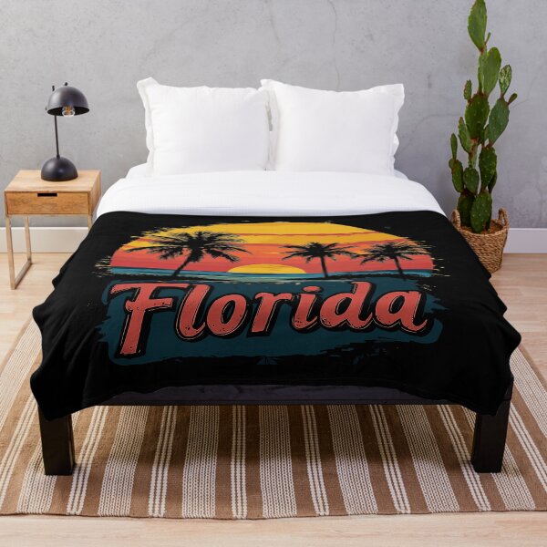 Item preview, Vibrant Florida Sunset Graphic Print Tee for Beach Lovers designed and sold by ThreadQuirk.