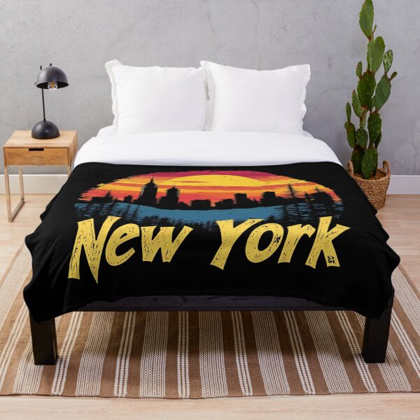 Item preview, Retro New York City Sunset Graphic Print T-Shirt for Dreamers designed and sold by ThreadQuirk.