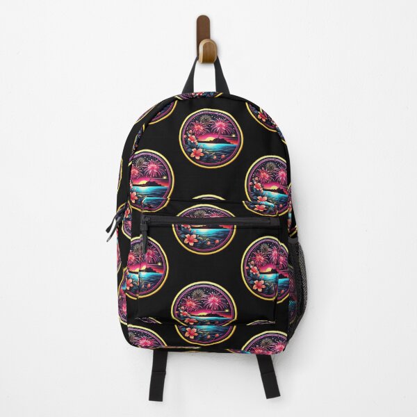 Item preview, Neon Fireworks Show in Hawaii with Orchids designed and sold by NautiChic.