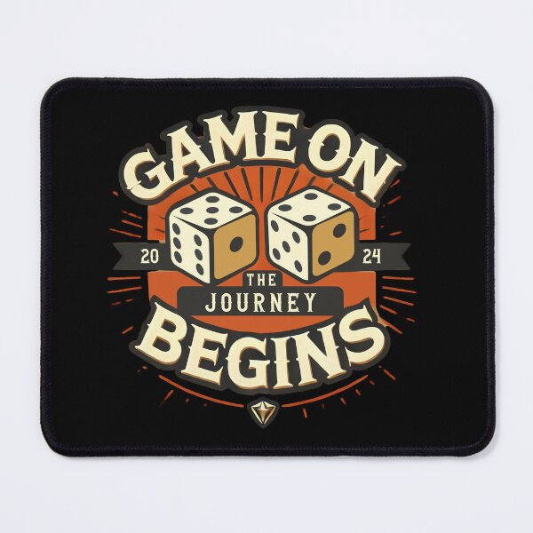 Item preview, Game on, the journey begins. Board game geek designed and sold by Dot1001.