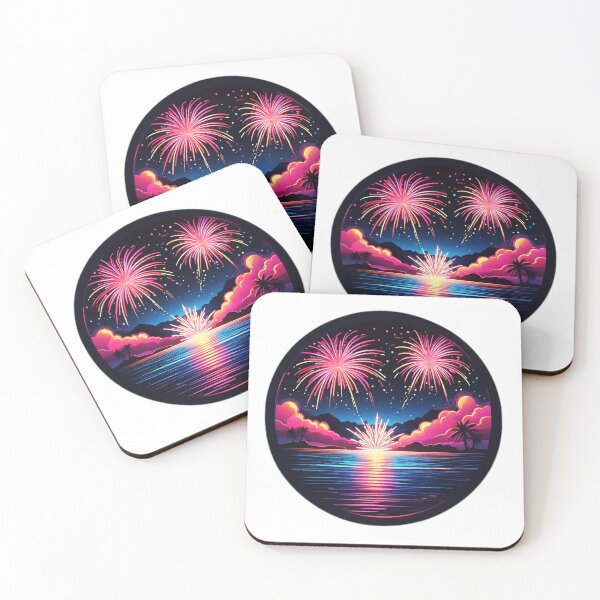 Item preview, Purple Fireworks Show at Dawn in Hawaii designed and sold by NautiChic.