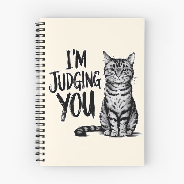 Item preview, I'm Judging You Cat Illustration designed and sold by Dream-Fab.