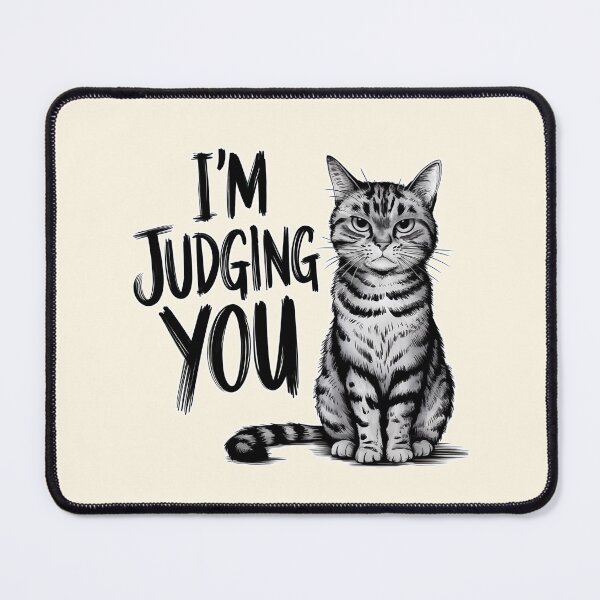 Item preview, I'm Judging You Cat Illustration designed and sold by Dream-Fab.