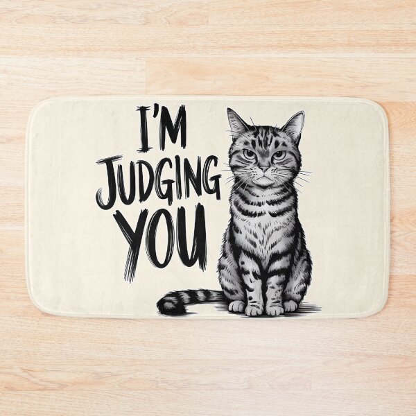 Item preview, I'm Judging You Cat Illustration designed and sold by Dream-Fab.