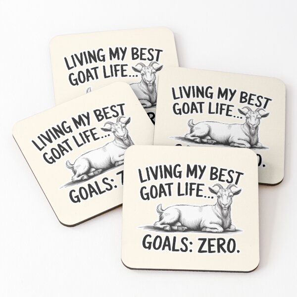 Item preview, Living My Best Goat Life Goals Zero designed and sold by Dream-Fab.
