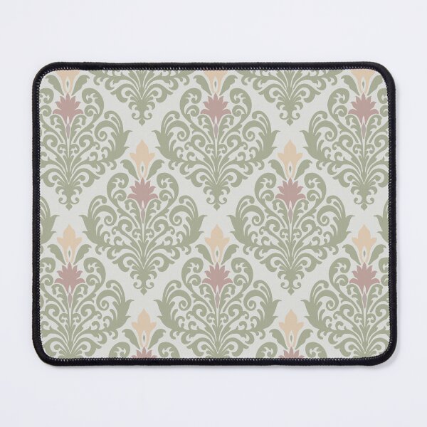 Item preview, Soft pastel-colored damask pattern with floral and ornamental elements on a light background. Damask seamless pattern. designed and sold by NataliArt66.