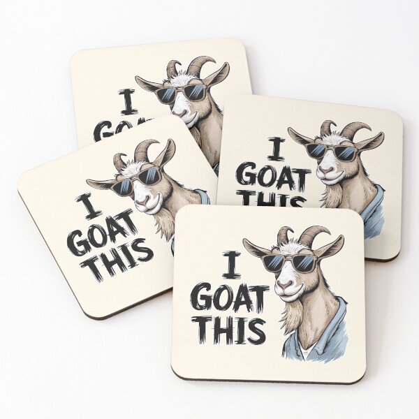 Item preview, I Goat This Cool Goat Pun Illustration designed and sold by Dream-Fab.