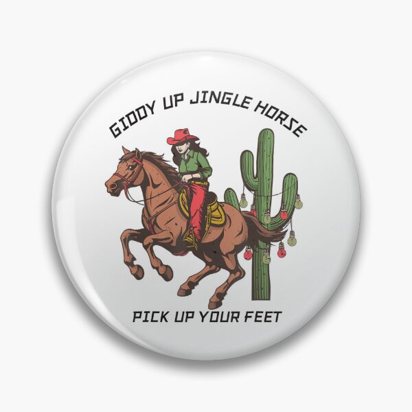 Item preview, Giddy Up Jingle Horse Pick Up Your Feet Christmas Cowgirl designed and sold by NetlandWewerka.