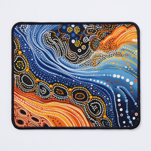 Item preview, Aboriginal Inspired Dot Art - With Lava And Water designed and sold by GrinGalore.