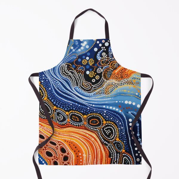 Item preview, Aboriginal Inspired Dot Art - With Lava And Water designed and sold by GrinGalore.