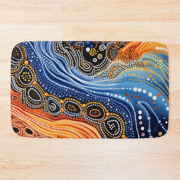 Item preview, Arte de puntos de inspiración aborigen - Con lava y agua designed and sold by GrinGalore.