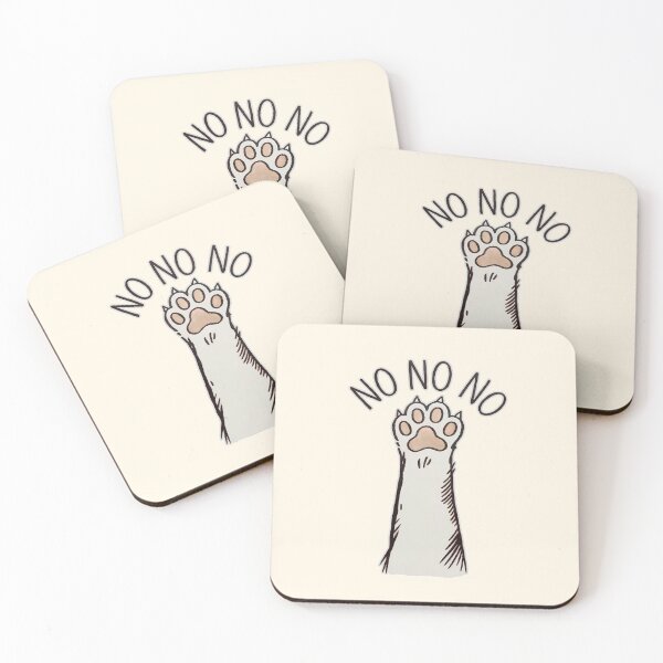 Item preview, No No No Cat Paw Funny Illustration designed and sold by Dream-Fab.