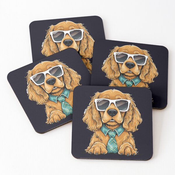 Item preview, Hip Cocker Spaniel In Sunglasses designed and sold by Aise06.