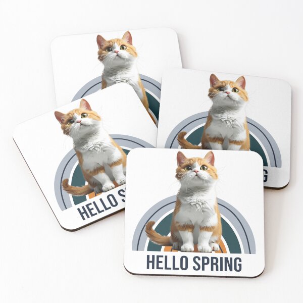 Item preview, Hello spring cat, lonely cat, Cat mom, Cat lover, Animal lover, Cat dad designed and sold by WorlDigitalArts.