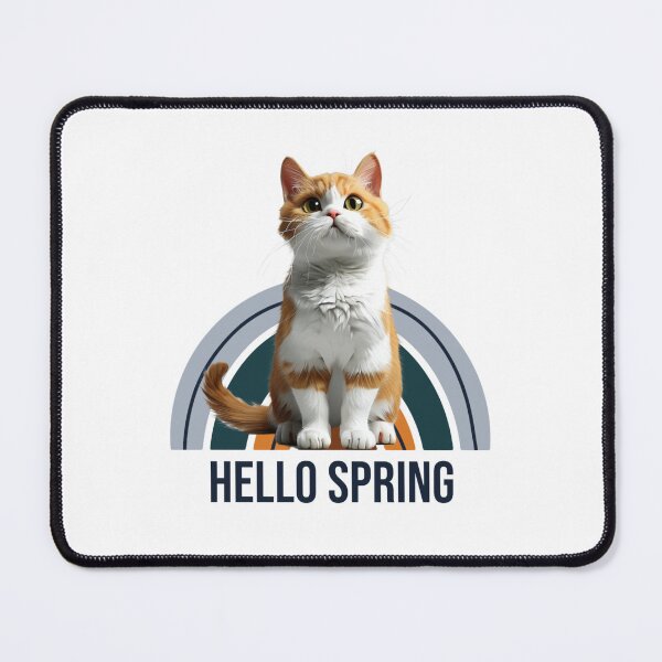 Item preview, Hello spring cat, lonely cat, Cat mom, Cat lover, Animal lover, Cat dad designed and sold by WorlDigitalArts.