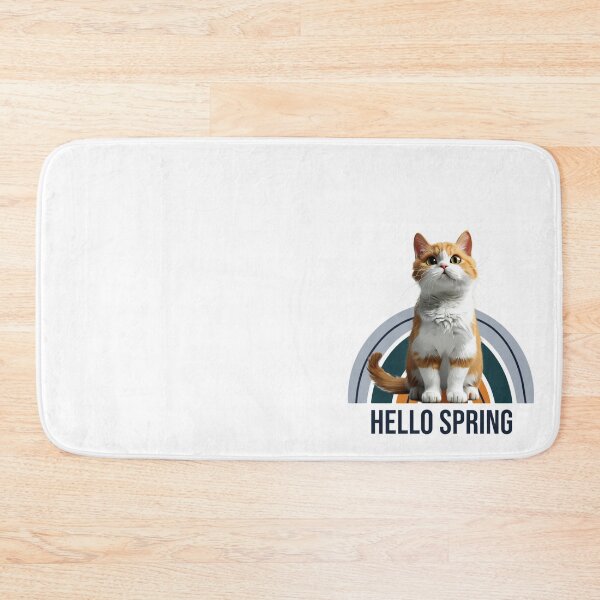 Item preview, Hello spring cat, lonely cat, Cat mom, Cat lover, Animal lover, Cat dad designed and sold by WorlDigitalArts.