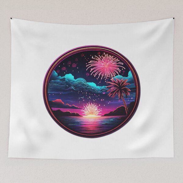 Item preview, Summertime Fireworks Show at Dawn in Hawaii by The Ocean designed and sold by NautiChic.