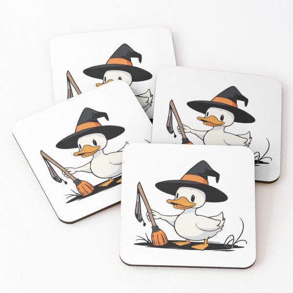 Item preview, Adorable Witch Duck with Broomstick designed and sold by Spicex2.