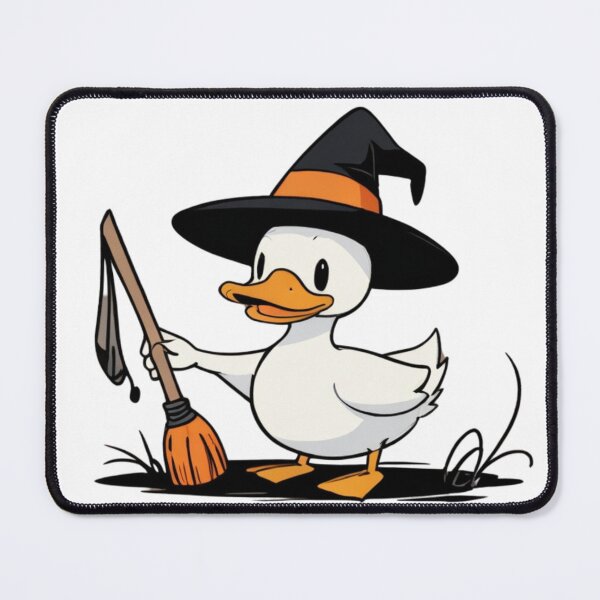 Item preview, Adorable Witch Duck with Broomstick designed and sold by Spicex2.