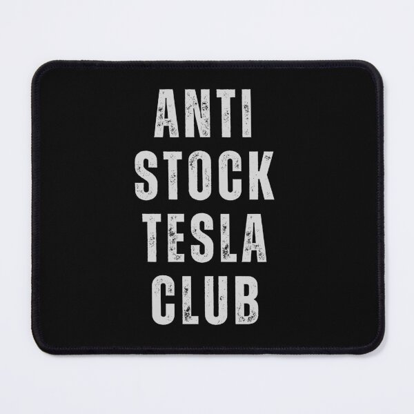 Item preview, Pegatina del club Anti Stock Tesla con logotipo blanco designed and sold by CapriCreatives.