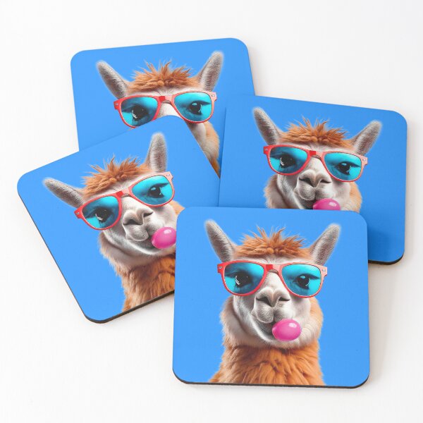 Item preview, Cool Llama with Bubble Gum designed and sold by AleTot.
